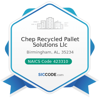 Chep Recycled Pallet Solutions Llc - NAICS Code 423310 - Lumber, Plywood, Millwork, and Wood...