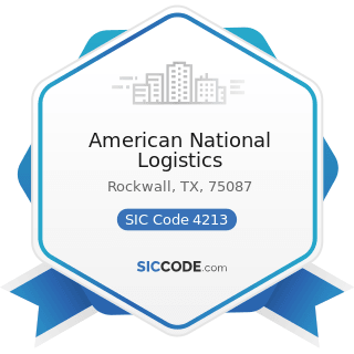 American National Logistics - SIC Code 4213 - Trucking, except Local