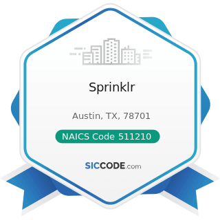 Sprinklr - NAICS Code 511210 - Software Publishers