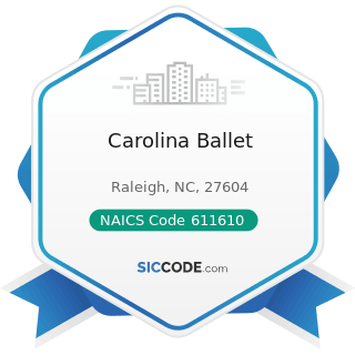 Carolina Ballet - NAICS Code 611610 - Fine Arts Schools