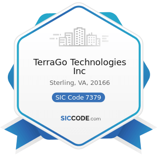 TerraGo Technologies Inc - SIC Code 7379 - Computer Related Services, Not Elsewhere Classified