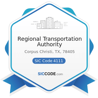 Regional Transportation Authority - SIC Code 4111 - Local and Suburban Transit