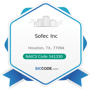 Sofec Inc - NAICS Code 541330 - Engineering Services