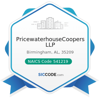 PricewaterhouseCoopers LLP - NAICS Code 541219 - Other Accounting Services