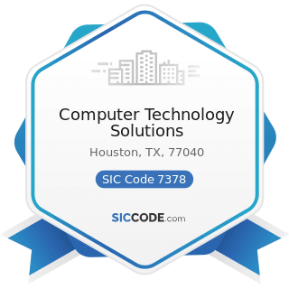 Computer Technology Solutions - SIC Code 7378 - Computer Maintenance and Repair