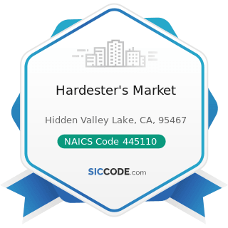 Hardester's Market - NAICS Code 445110 - Supermarkets and Other Grocery Retailers (except...