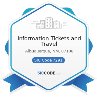 Information Tickets and Travel - SIC Code 7291 - Tax Return Preparation Services