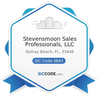 Stevensmoon Sales Professionals, LLC - SIC Code 3843 - Dental Equipment and Supplies