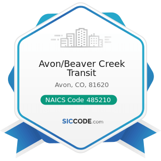 Avon/Beaver Creek Transit - NAICS Code 485210 - Interurban and Rural Bus Transportation