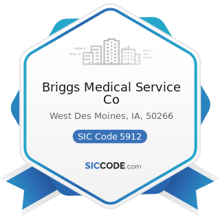 Briggs Medical Service Co - SIC Code 5912 - Drug Stores and Proprietary Stores