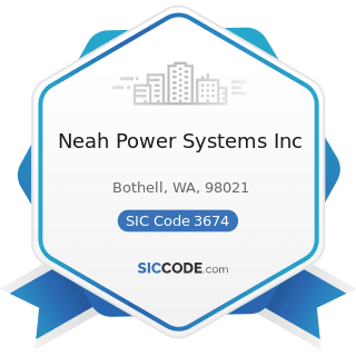 Neah Power Systems Inc - SIC Code 3674 - Semiconductors and Related Devices