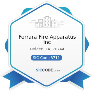 Ferrara Fire Apparatus Inc - SIC Code 3711 - Motor Vehicles and Passenger Car Bodies