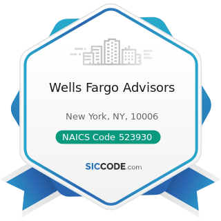 Wells Fargo Advisors - NAICS Code 523930 - Investment Advice