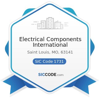 Electrical Components International - SIC Code 1731 - Electrical Work