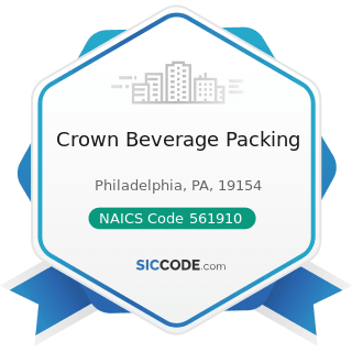 Crown Beverage Packing - NAICS Code 561910 - Packaging and Labeling Services