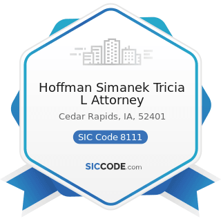 Hoffman Simanek Tricia L Attorney - SIC Code 8111 - Legal Services