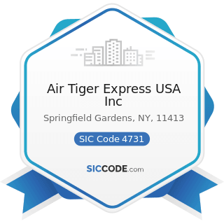 Air Tiger Express USA Inc - SIC Code 4731 - Arrangement of Transportation of Freight and Cargo