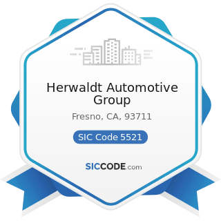 Herwaldt Automotive Group - SIC Code 5521 - Motor Vehicle Dealers (Used Only)