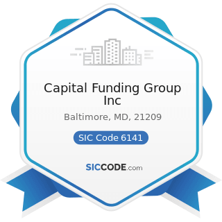 Capital Funding Group Inc - SIC Code 6141 - Personal Credit Institutions