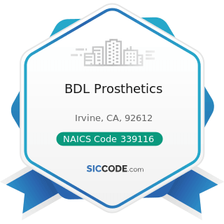 BDL Prosthetics - NAICS Code 339116 - Dental Laboratories