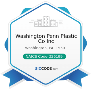 Washington Penn Plastic Co Inc - NAICS Code 326199 - All Other Plastics Product Manufacturing