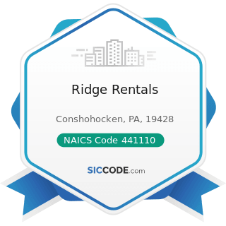 Ridge Rentals - NAICS Code 441110 - New Car Dealers