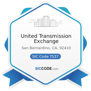 United Transmission Exchange - SIC Code 7537 - Automotive Transmission Repair Shops