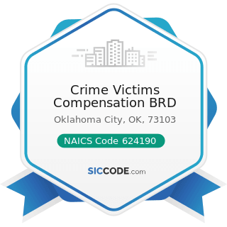 Crime Victims Compensation BRD - NAICS Code 624190 - Other Individual and Family Services