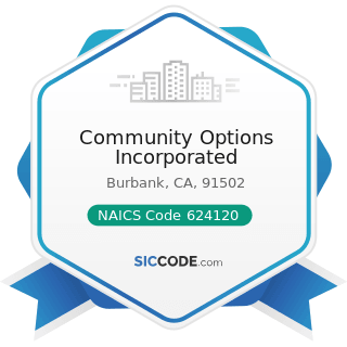 Community Options Incorporated - NAICS Code 624120 - Services for the Elderly and Persons with...