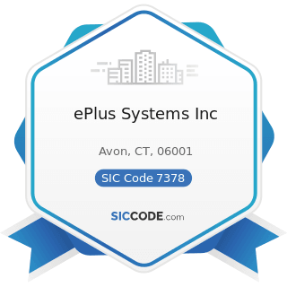 ePlus Systems Inc - SIC Code 7378 - Computer Maintenance and Repair