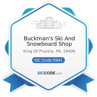 Buckman's Ski And Snowboard Shop - SIC Code 5941 - Sporting Goods Stores and Bicycle Shops