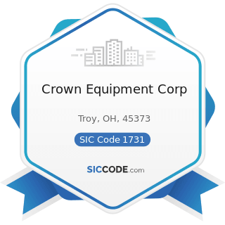 Crown Equipment Corp - SIC Code 1731 - Electrical Work