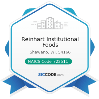 Reinhart Institutional Foods - NAICS Code 722511 - Full-Service Restaurants