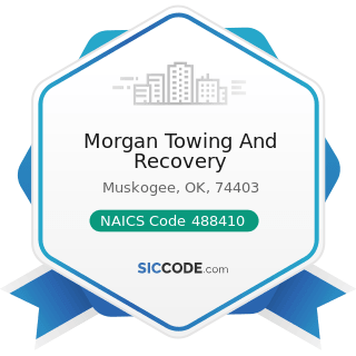 Morgan Towing And Recovery - NAICS Code 488410 - Motor Vehicle Towing