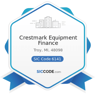 Crestmark Equipment Finance - SIC Code 6141 - Personal Credit Institutions