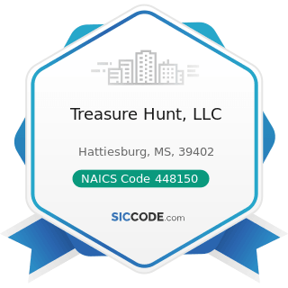 Treasure Hunt, LLC - NAICS Code 448150 - Clothing Accessories Stores
