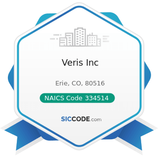 Veris Inc - NAICS Code 334514 - Totalizing Fluid Meter and Counting Device Manufacturing