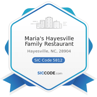 Maria's Hayesville Family Restaurant - SIC Code 5812 - Eating Places