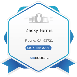 Zacky Farms - SIC Code 0291 - General Farms, Primarily Livestock
