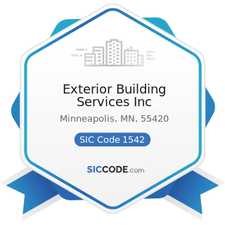 Exterior Building Services Inc - SIC Code 1542 - General Contractors-Nonresidential Buildings,...