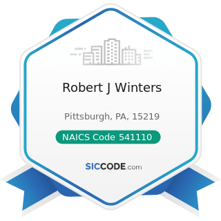 Robert J Winters - NAICS Code 541110 - Offices of Lawyers