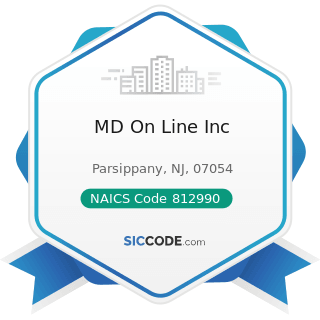 MD On Line Inc - NAICS Code 812990 - All Other Personal Services