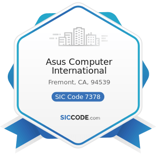 Asus Computer International - SIC Code 7378 - Computer Maintenance and Repair