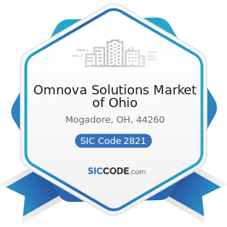 Omnova Solutions Market of Ohio - SIC Code 2821 - Plastics Materials, Synthetic Resins, and...