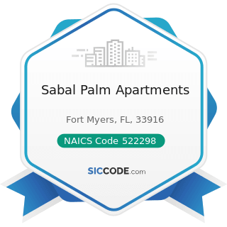 Sabal Palm Apartments - NAICS Code 522298 - All Other Nondepository Credit Intermediation