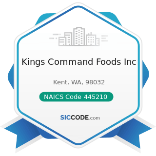 Kings Command Foods Inc - NAICS Code 445210 - Meat Markets