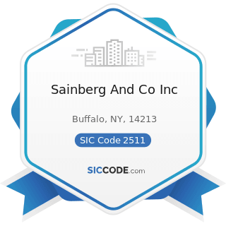 Sainberg And Co Inc - SIC Code 2511 - Wood Household Furniture, except Upholstered