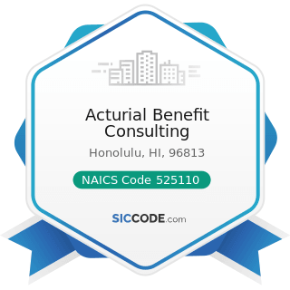 Acturial Benefit Consulting - NAICS Code 525110 - Pension Funds