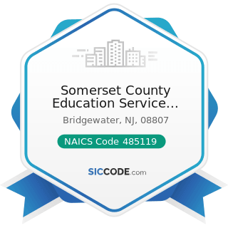 Somerset County Education Service Commission Transportation - NAICS Code 485119 - Other Urban...