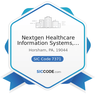Nextgen Healthcare Information Systems, LLC - SIC Code 7371 - Computer Programming Services